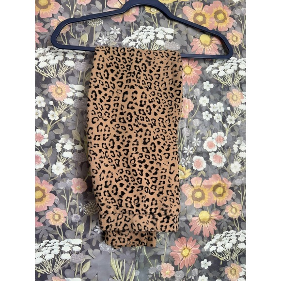 Chico's Pants - Chicos Leopard Print Leggings Pants Women's Size 0R Tan Black